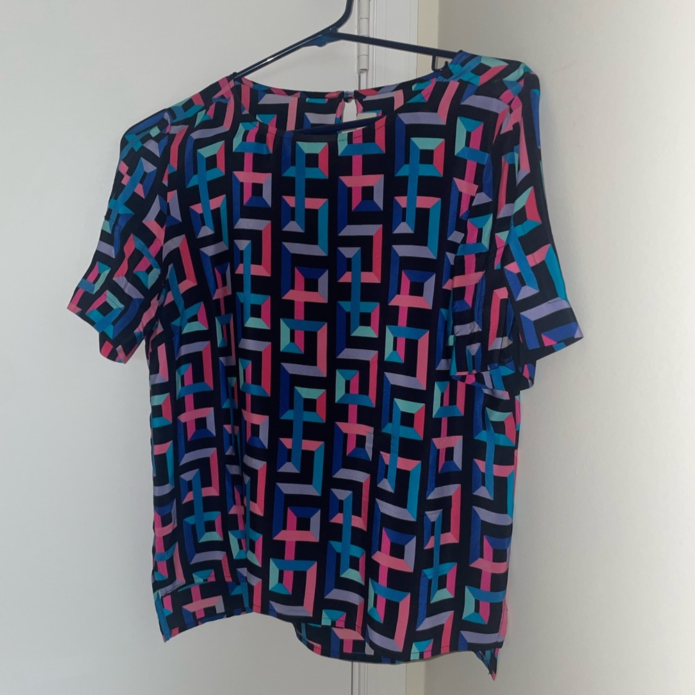 Amanda Uprichard multicolor 100% silk shirt